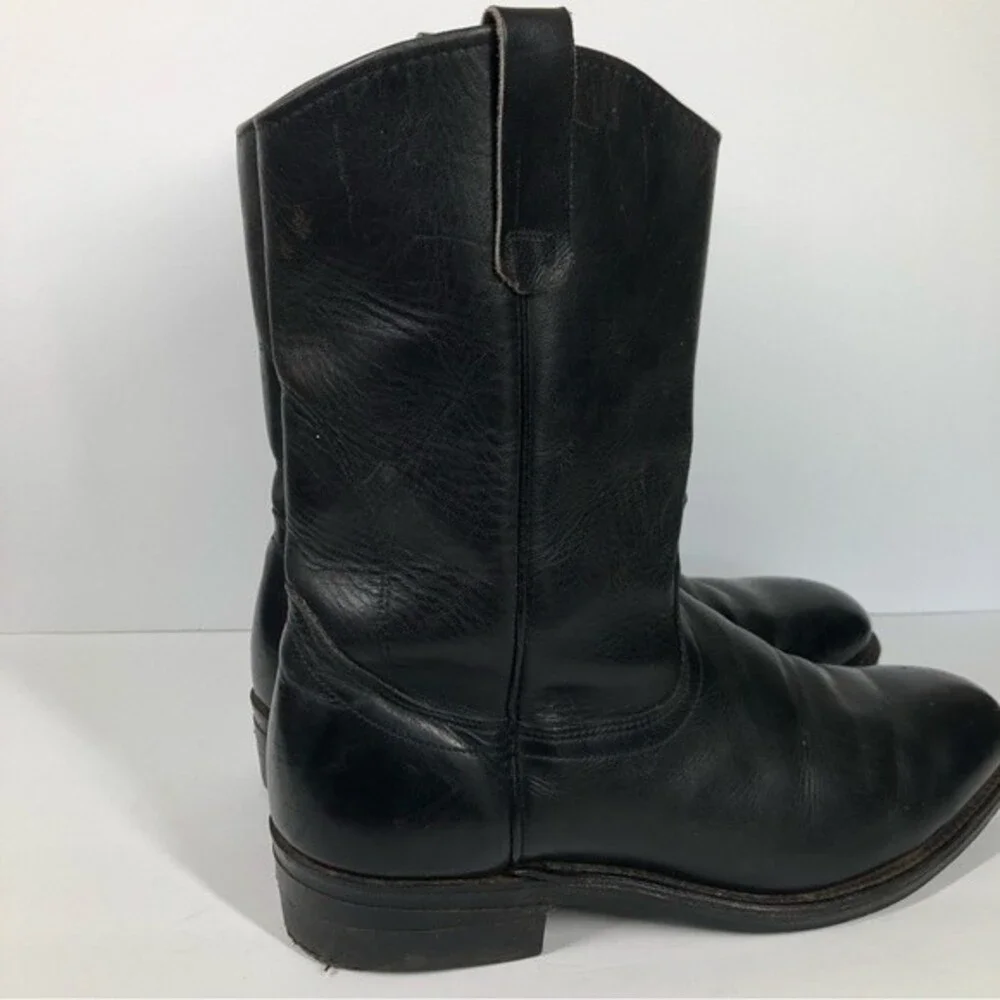 Vintage Red Wing Black Leather Peco Boots 14092 2290 SiE 12D